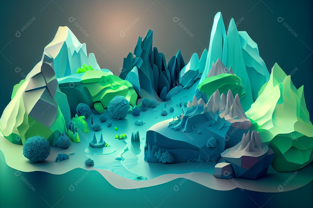 ilustração 3D de desenho