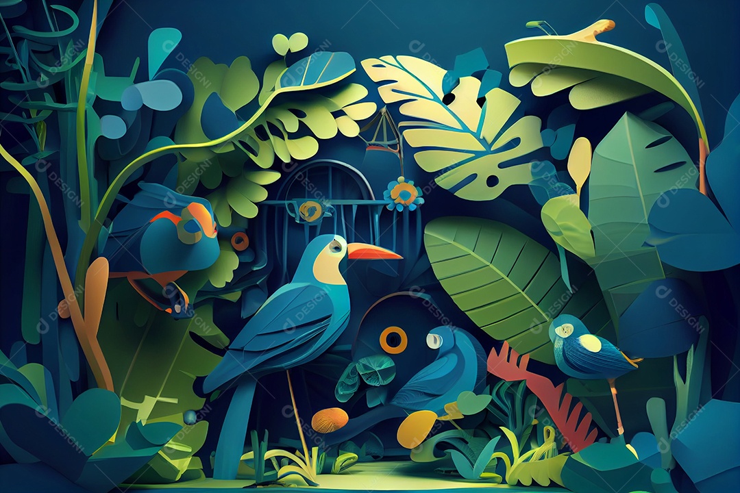 ilustração 3D de desenho