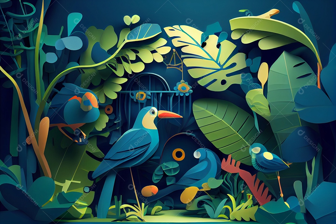 ilustração 3D de desenho