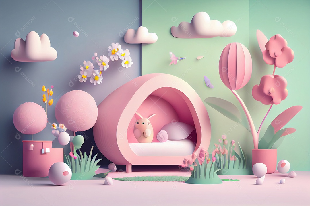 ilustração 3D de desenho