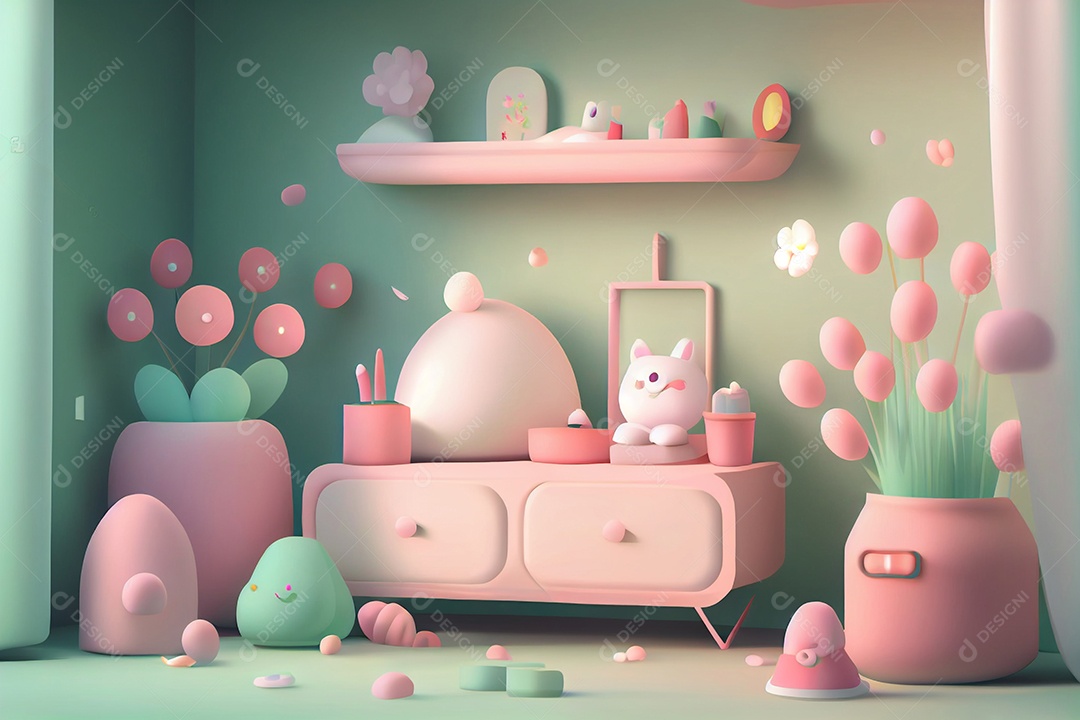 ilustração 3D de desenho