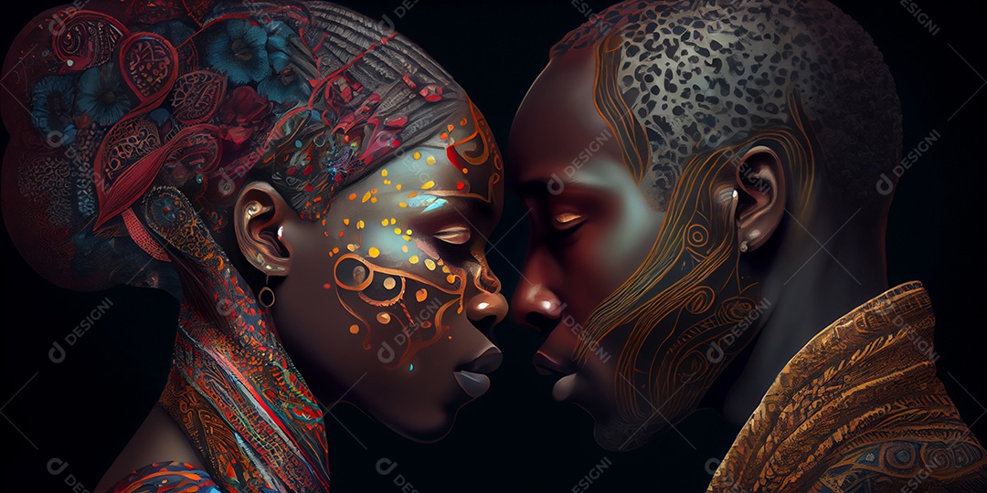 ilustração de casal