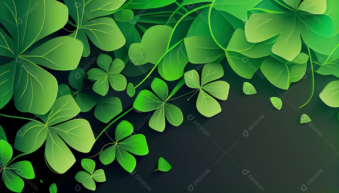 Os trevos antecedem o dia de São Patrício, um dia de orgulho para a Irlanda