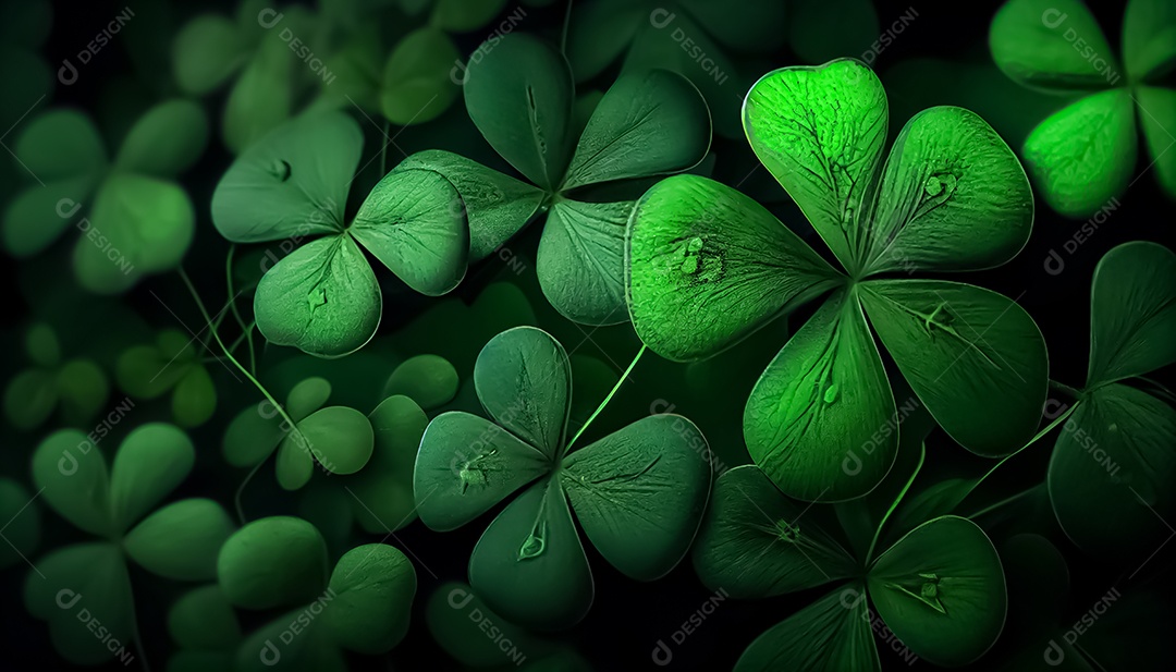 Os trevos antecedem o dia de São Patrício, um dia de orgulho para a Irlanda