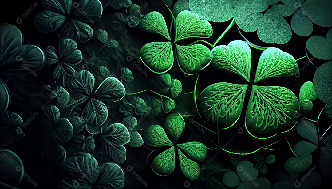 Os trevos antecedem o dia de São Patrício, um dia de orgulho para a Irlanda