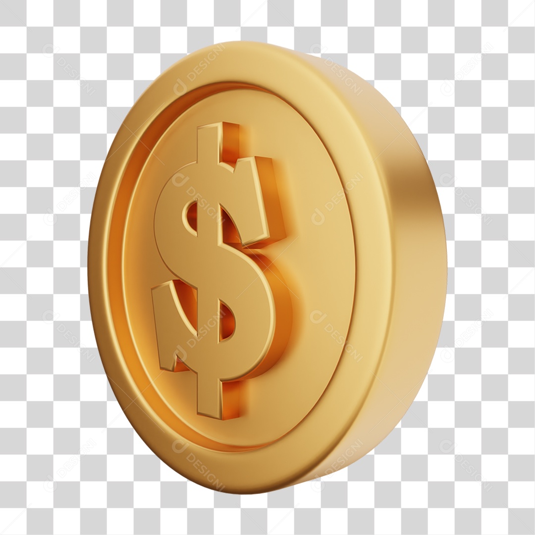 Moeda de Ouro Coin Dinheiro PNG Transparente