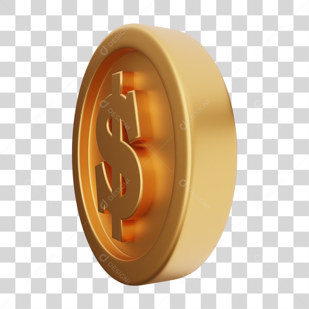 Moeda de Ouro Coin Dinheiro PNG Transparente