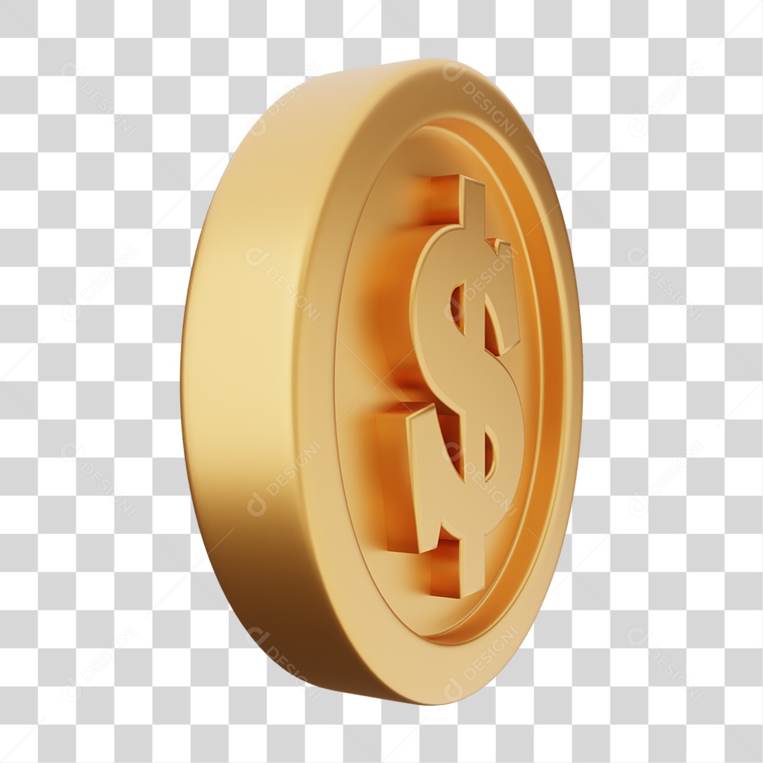 Moeda de Ouro Coin Dinheiro PNG Transparente