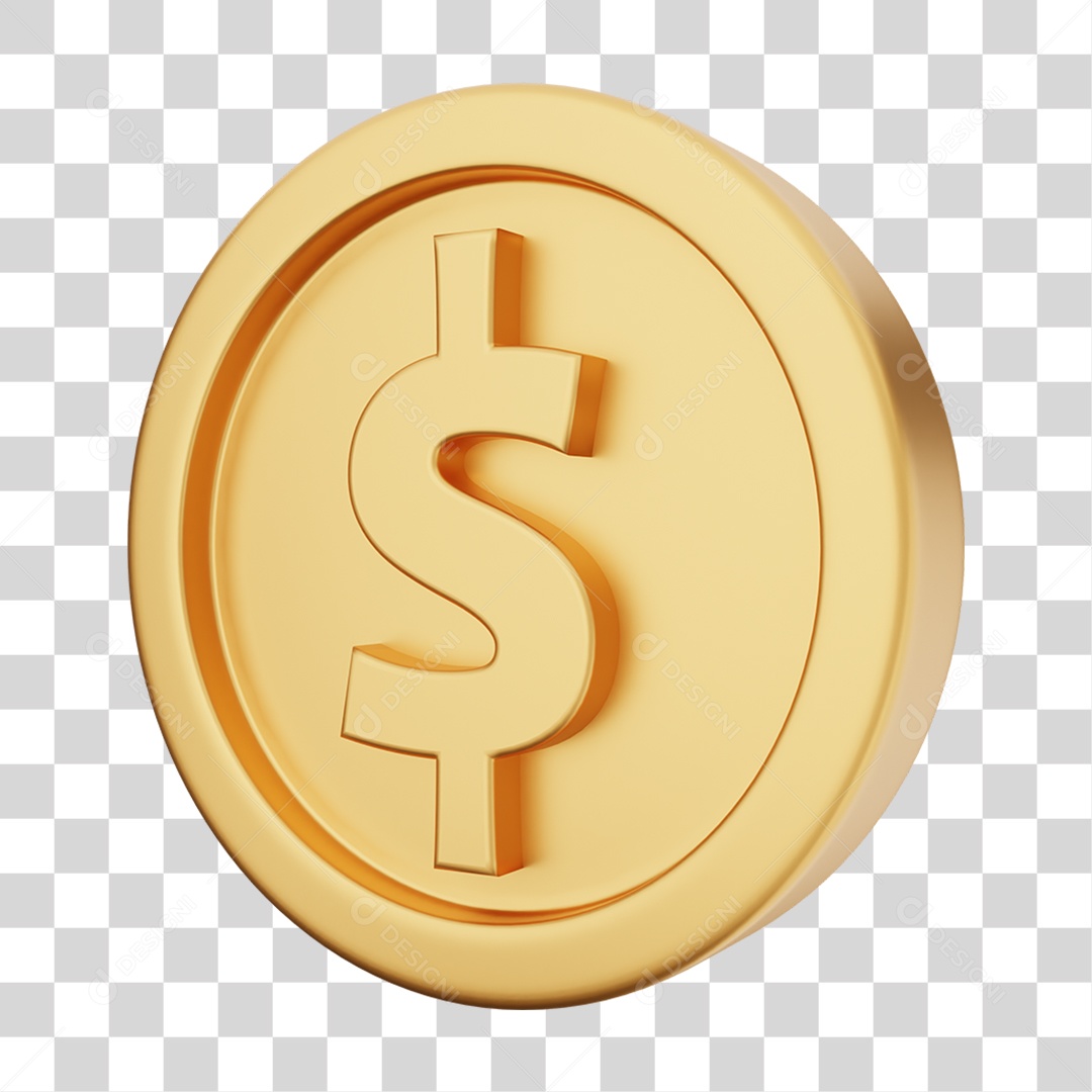 Moeda de Ouro Coin Dinheiro PNG Transparente