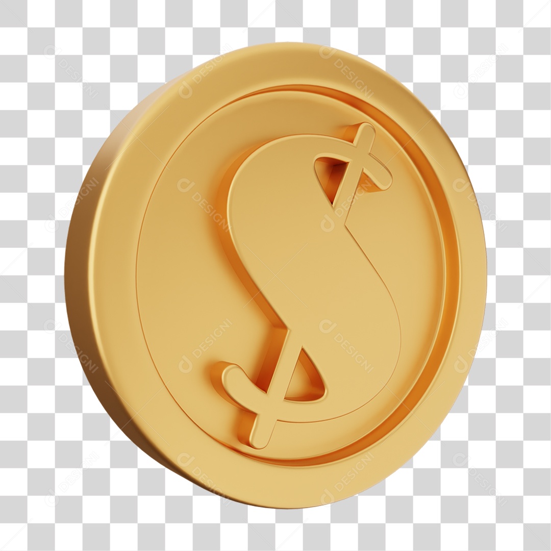Moeda de Ouro Coin Dinheiro PNG Transparente