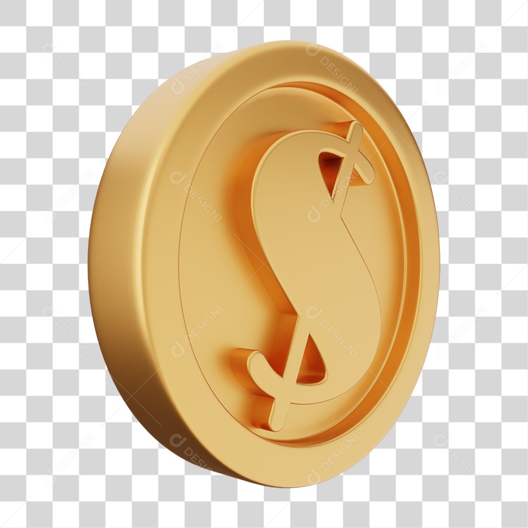 Moeda de Ouro Coin Dinheiro PNG Transparente