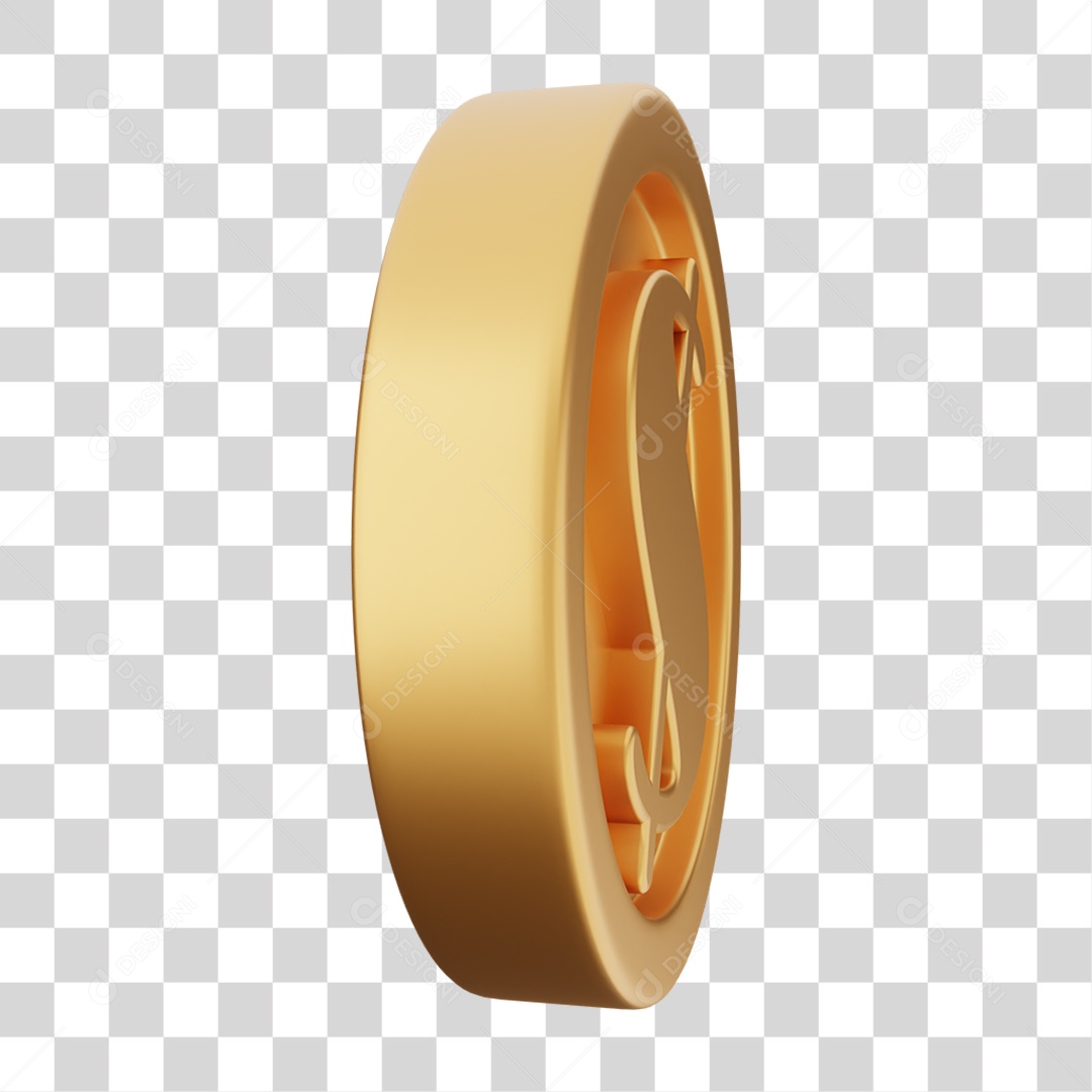Moeda de Ouro Coin Dinheiro PNG Transparente