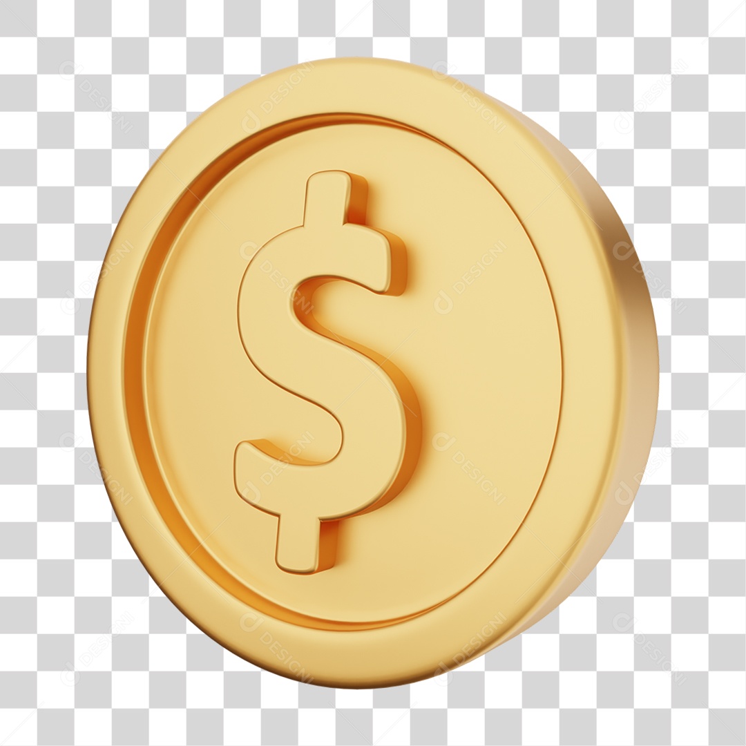 Moeda de Ouro Coin Dinheiro PNG Transparente