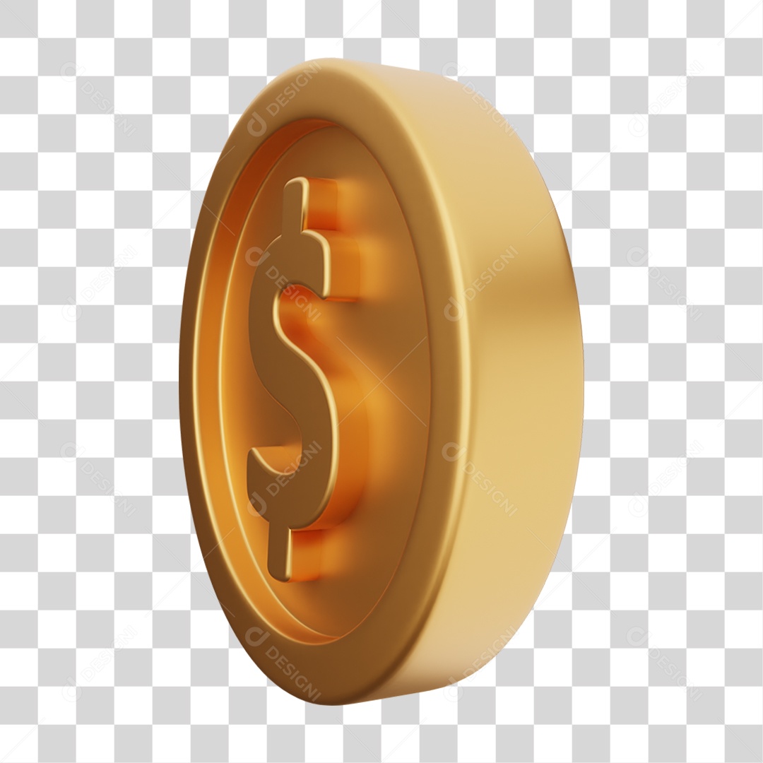 Moeda de Ouro Coin Dinheiro PNG Transparente