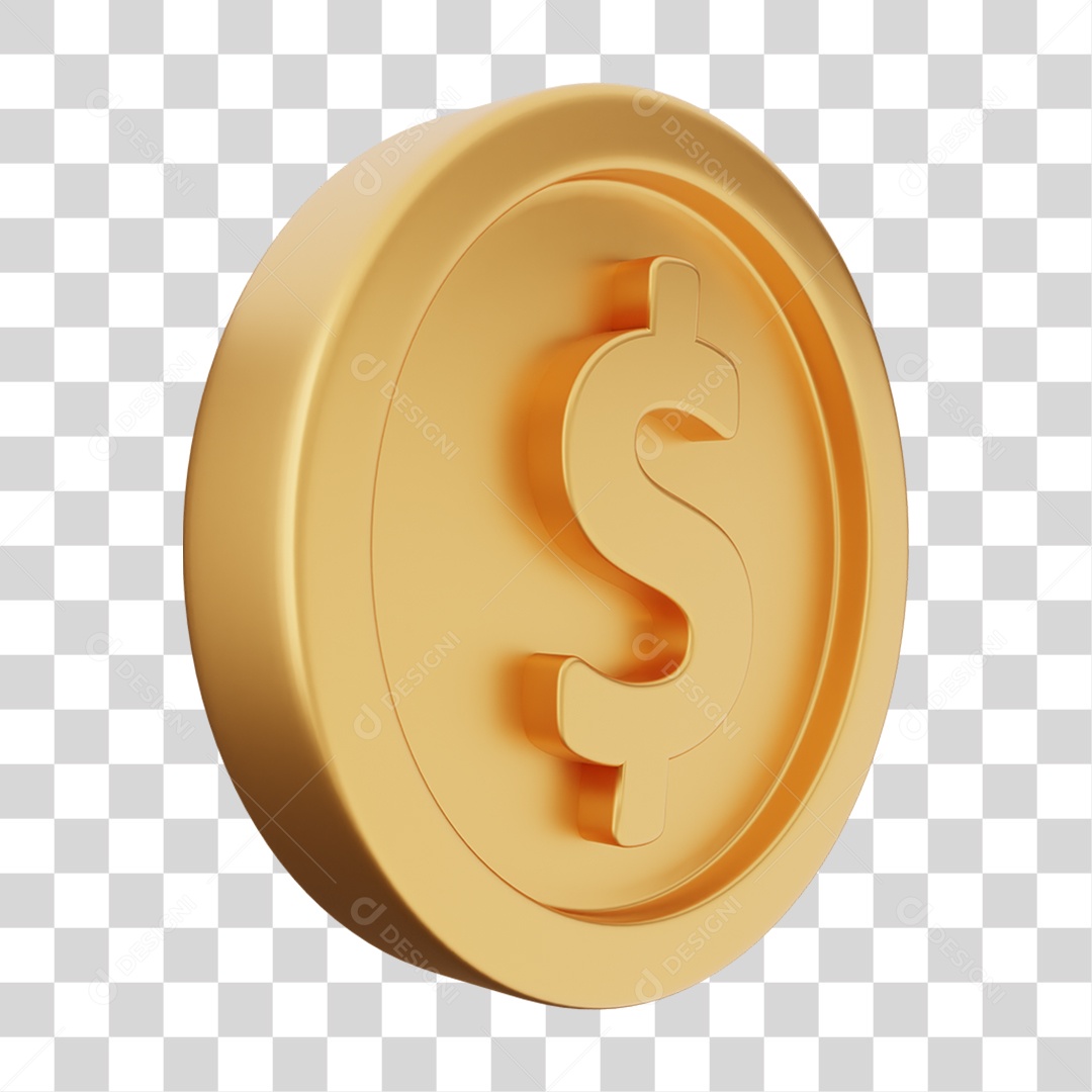 Moeda de Ouro Coin Dinheiro PNG Transparente