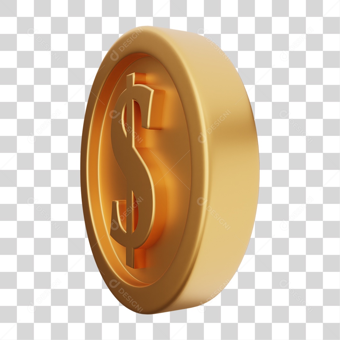 Moeda de Ouro Coin Dinheiro PNG Transparente