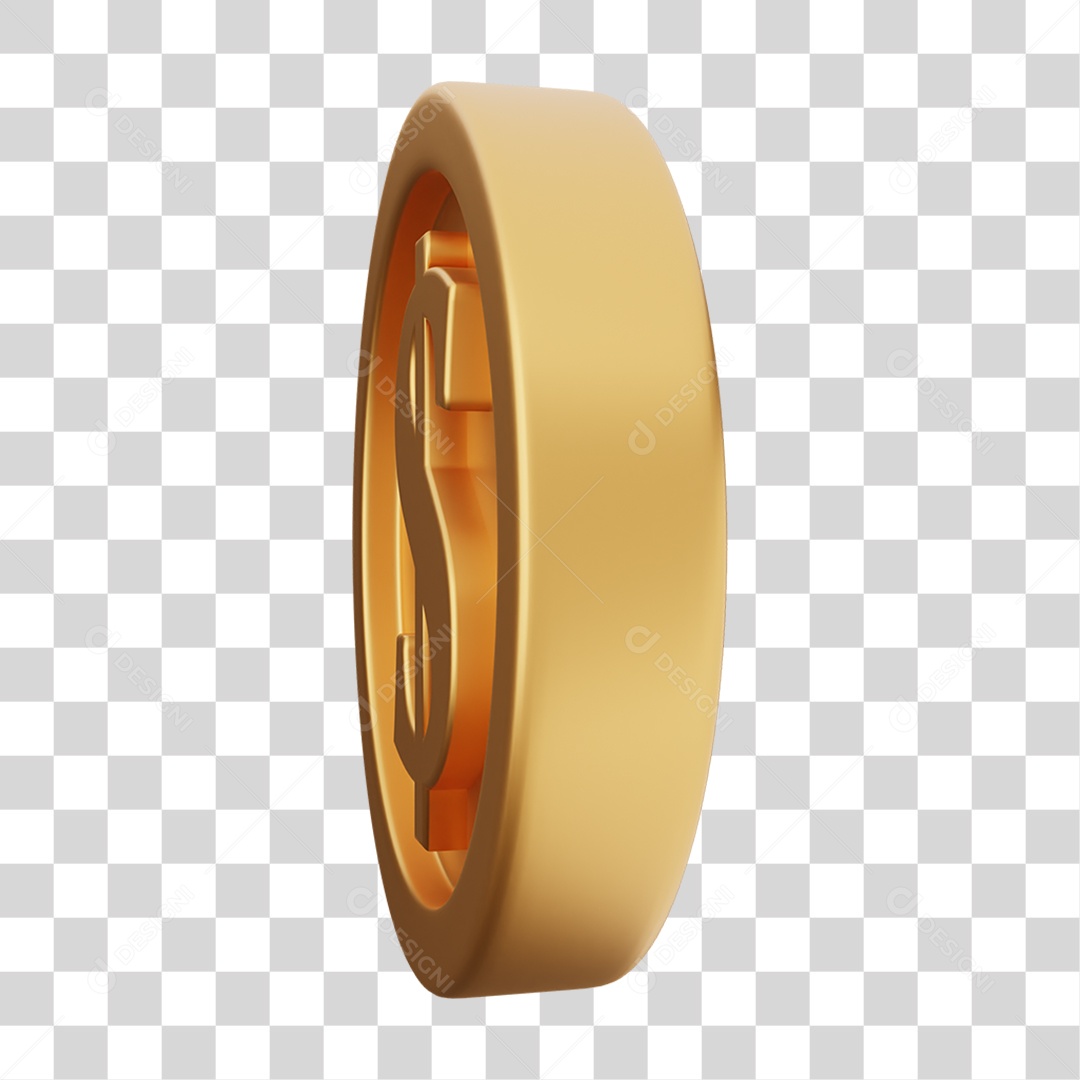 Moeda de Ouro Coin Dinheiro PNG Transparente