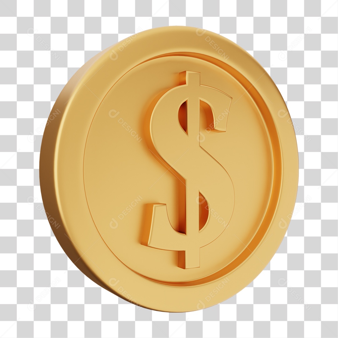 Moeda de Ouro Coin Dinheiro PNG Transparente