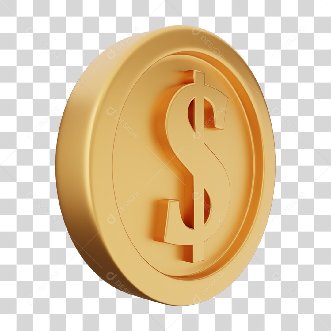 Moeda de Ouro Coin Dinheiro PNG Transparente