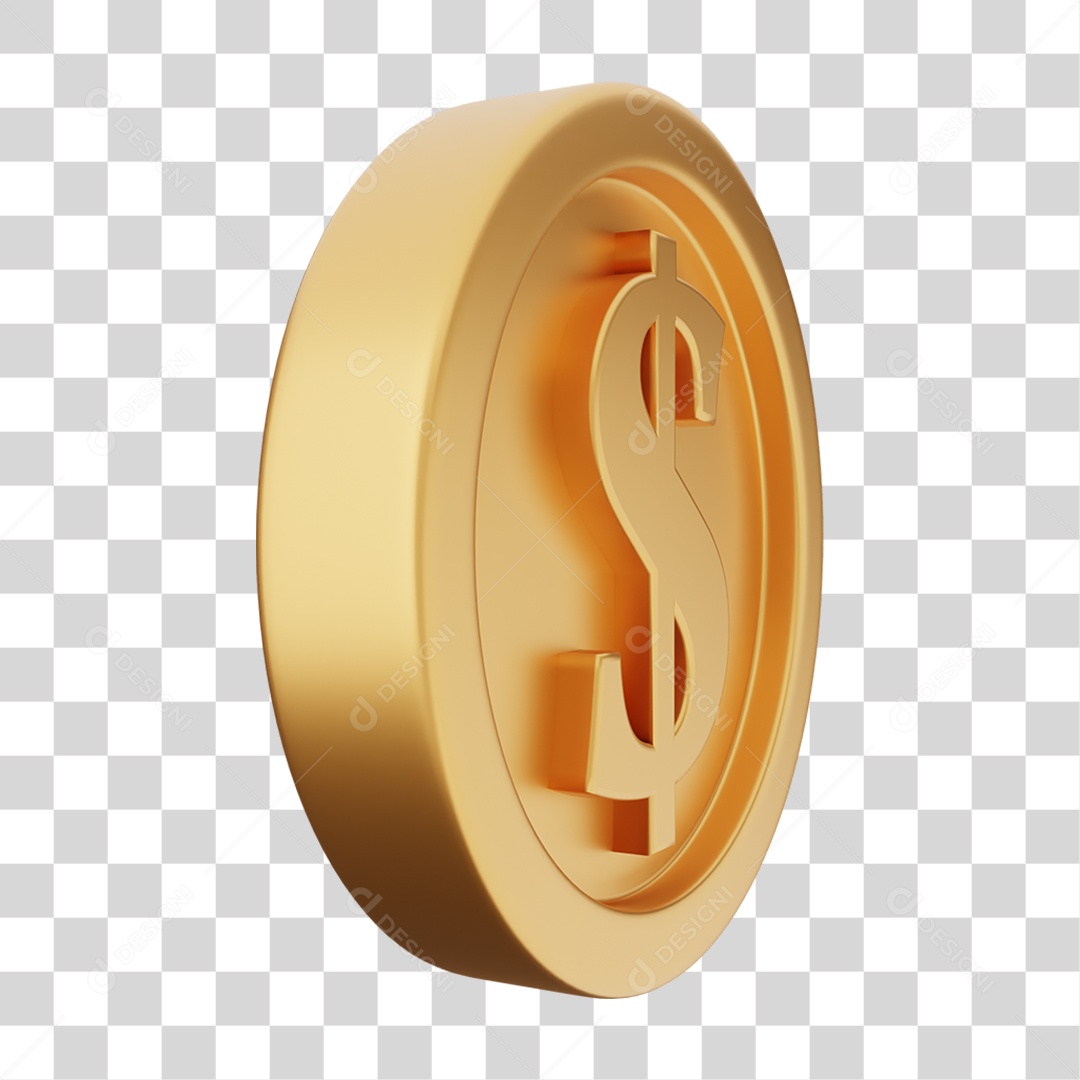 Moeda de Ouro Coin Dinheiro PNG Transparente