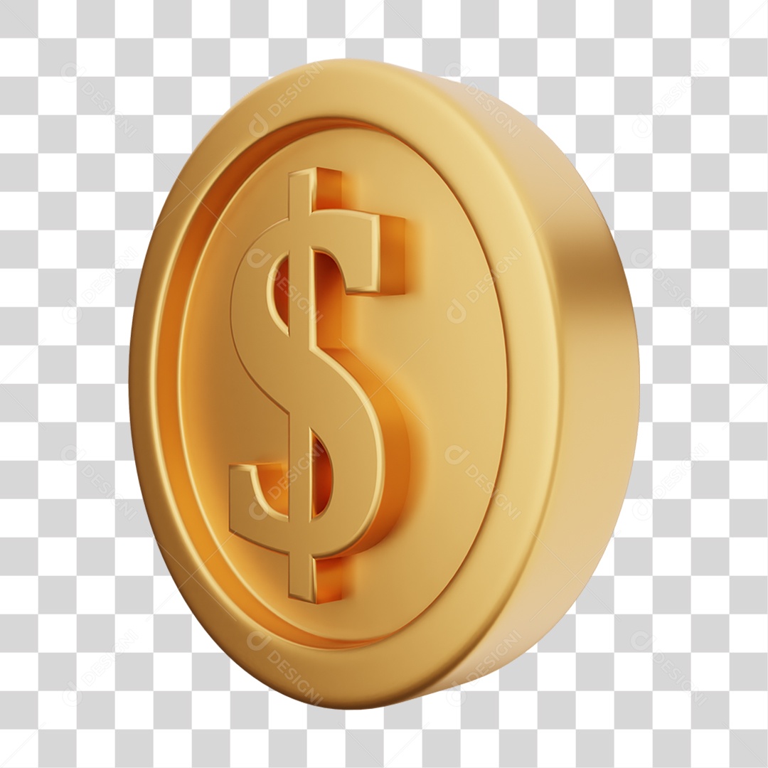 Moeda de Ouro Coin Dinheiro PNG Transparente