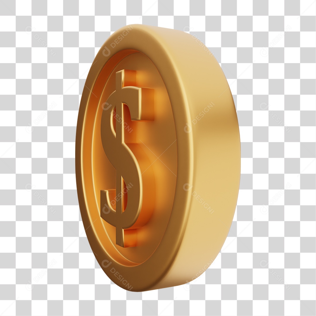 Moeda de Ouro Coin Dinheiro PNG Transparente
