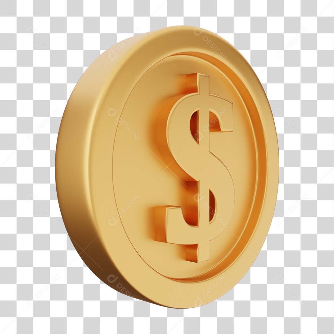 Moeda de Ouro Coin Dinheiro PNG Transparente