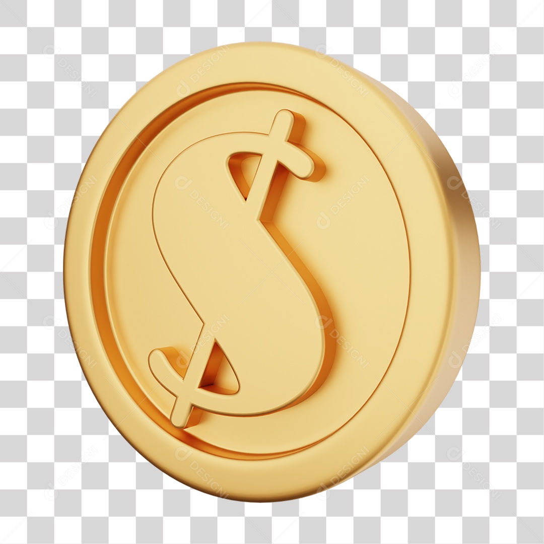 Moeda de Ouro Coin Dinheiro PNG Transparente