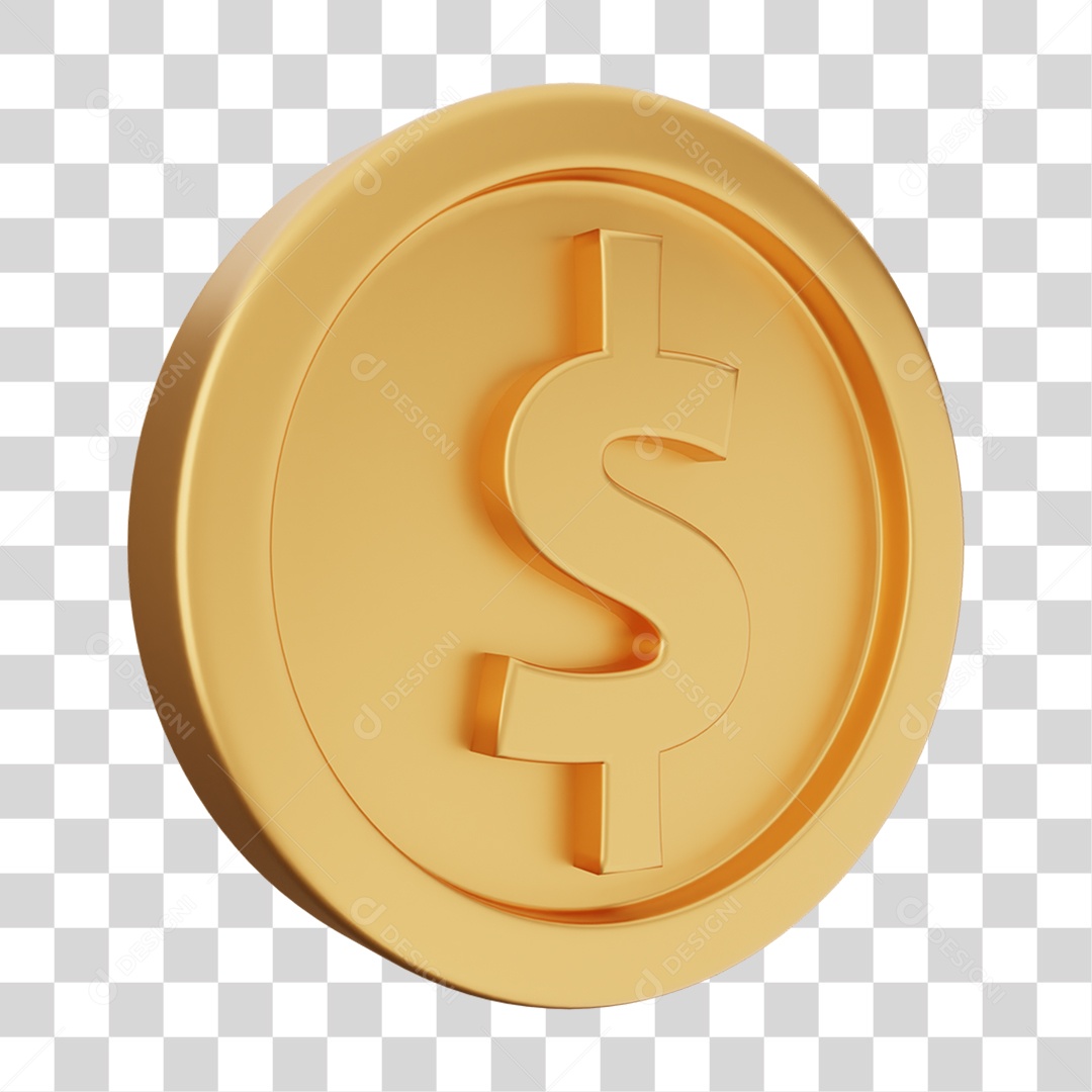 Moeda de Ouro Coin Dinheiro PNG Transparente