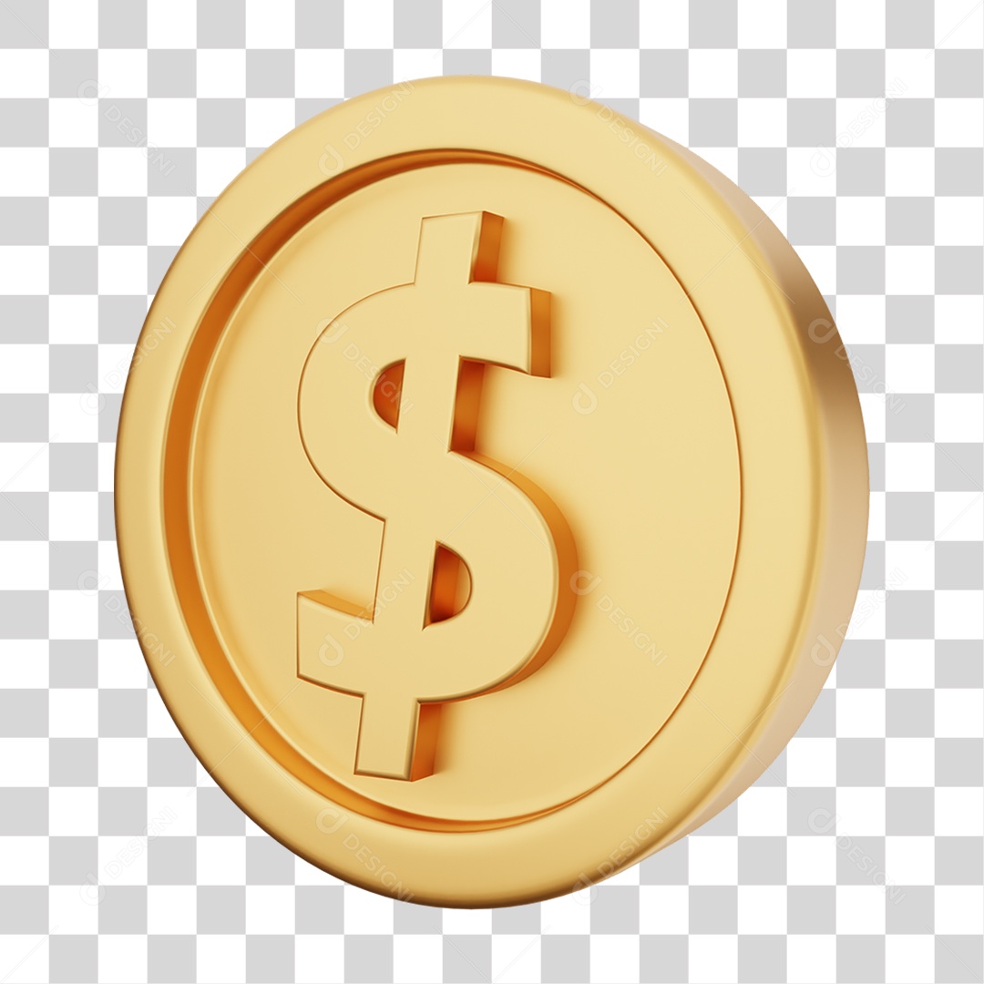 Moeda de Ouro Coin Dinheiro PNG Transparente