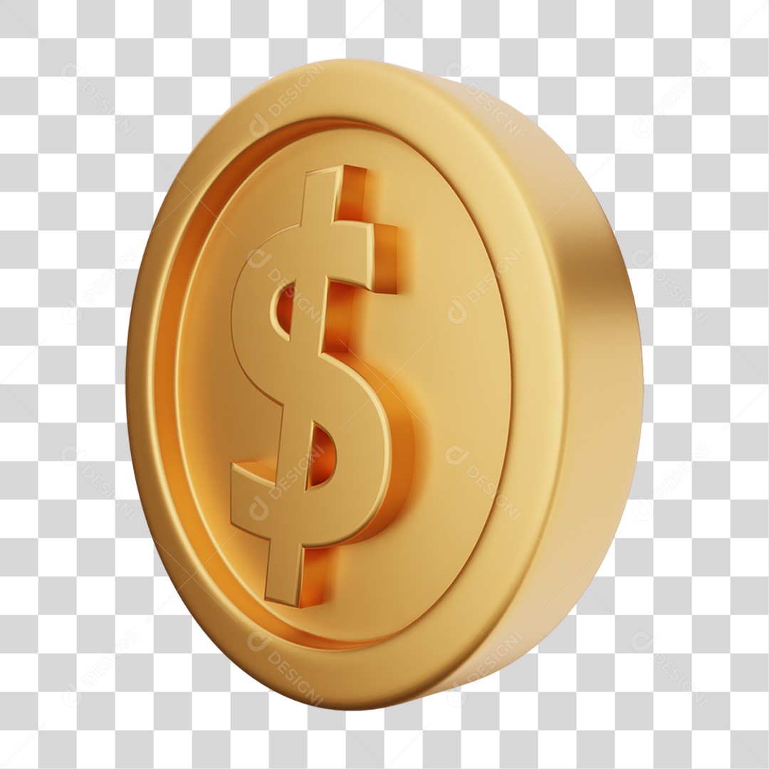 Moeda de Ouro Coin Dinheiro PNG Transparente