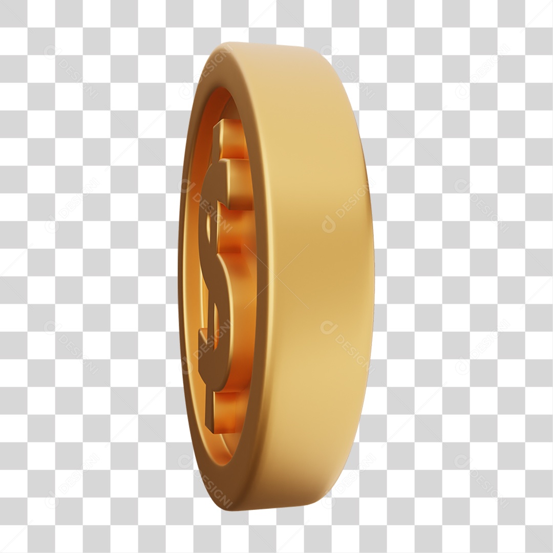 Moeda de Ouro Coin Dinheiro PNG Transparente