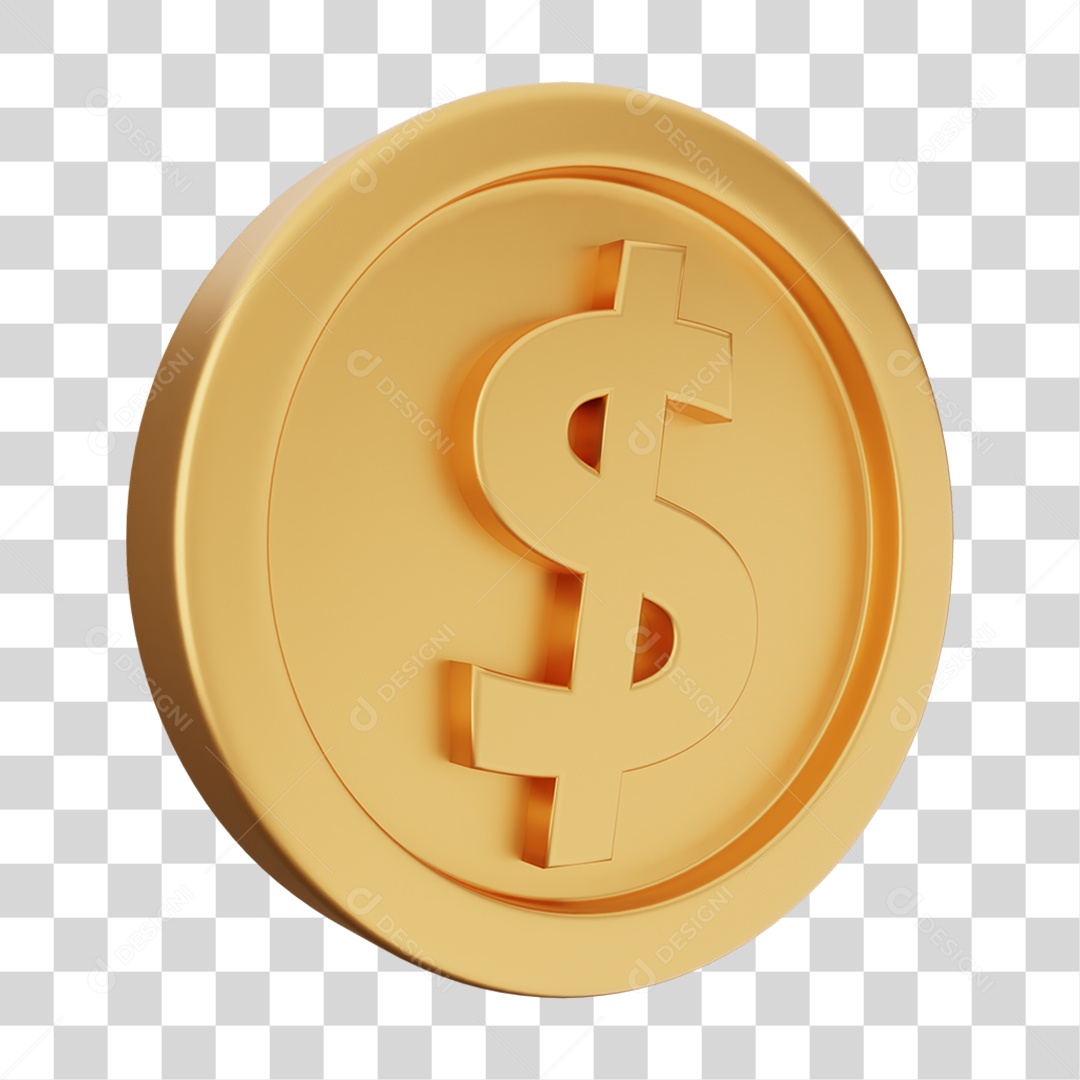 Moeda de Ouro Coin Dinheiro PNG Transparente
