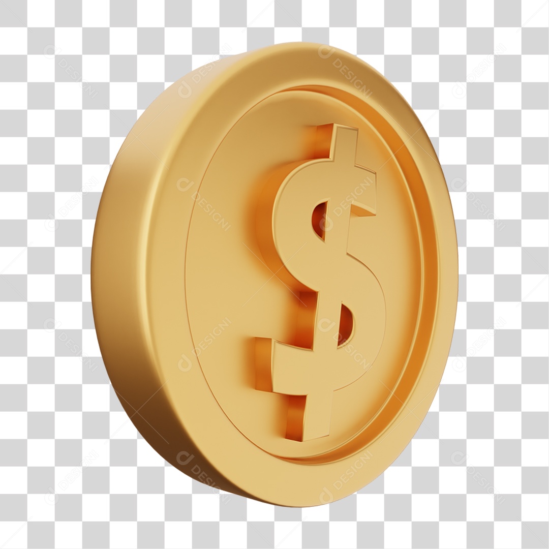 Moeda de Ouro Coin Dinheiro PNG Transparente