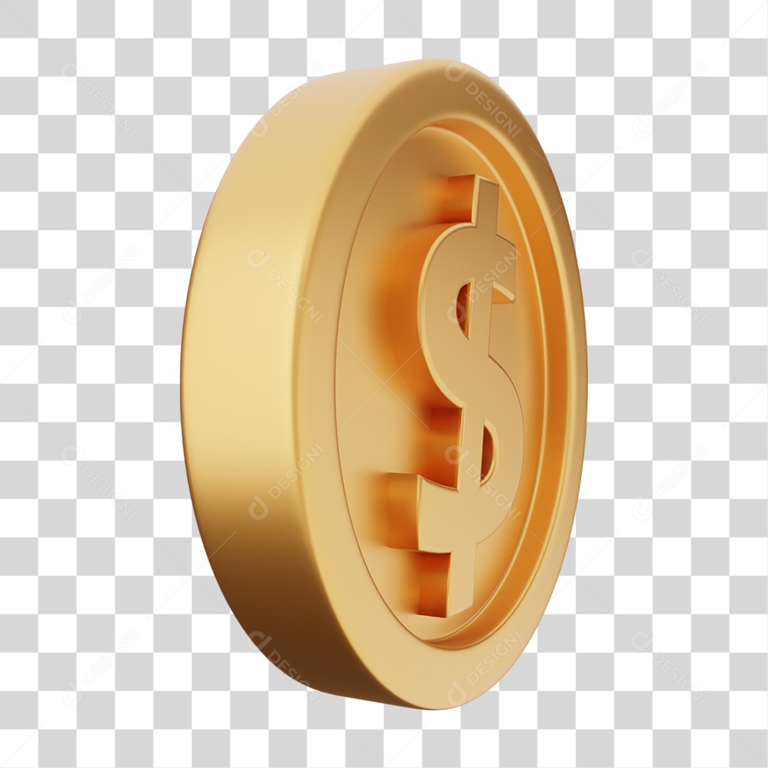 Moeda de Ouro Coin Dinheiro PNG Transparente