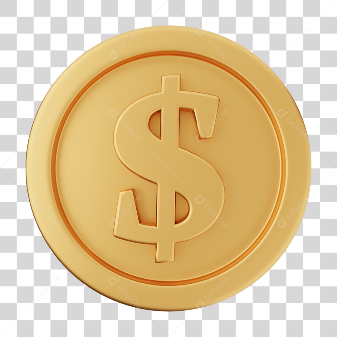 Moeda de Ouro Coin Dinheiro PNG Transparente