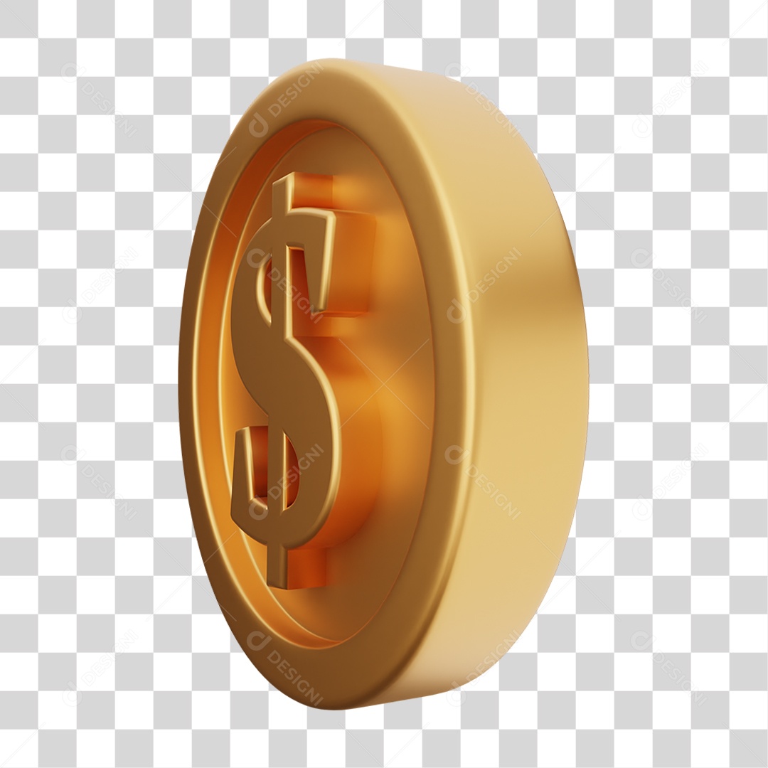Moeda de Ouro Coin Dinheiro PNG Transparente