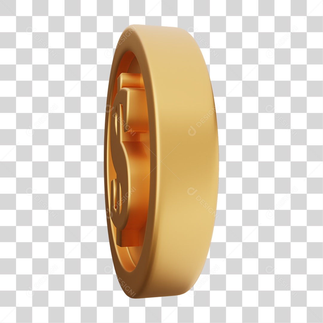 Moeda de Ouro Coin Dinheiro PNG Transparente