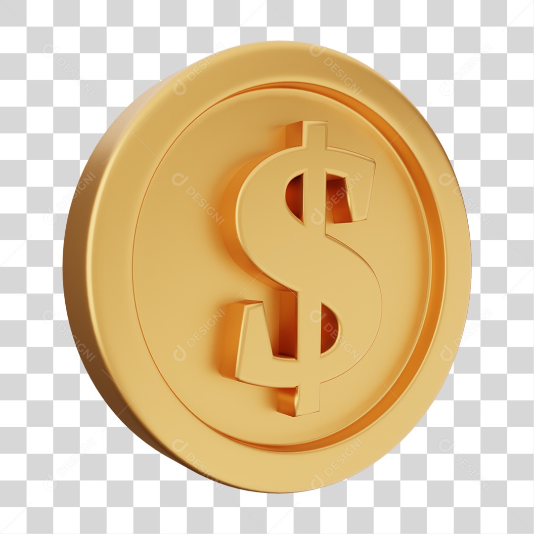 Moeda de Ouro Coin Dinheiro PNG Transparente