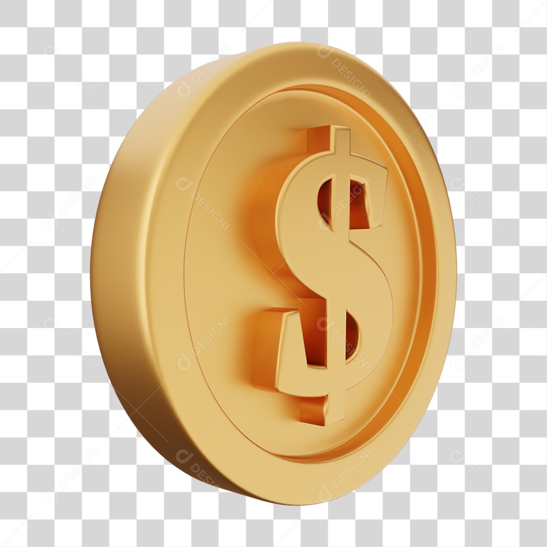 Moeda de Ouro Coin Dinheiro PNG Transparente