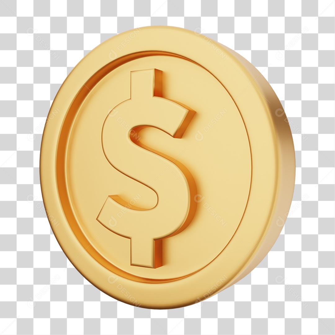 Moeda de Ouro Coin Dinheiro PNG Transparente