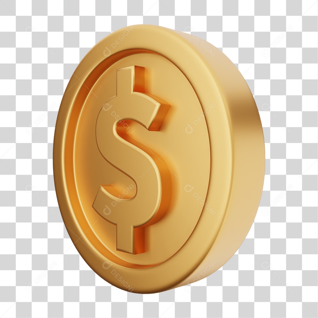 Moeda de Ouro Coin Dinheiro PNG Transparente