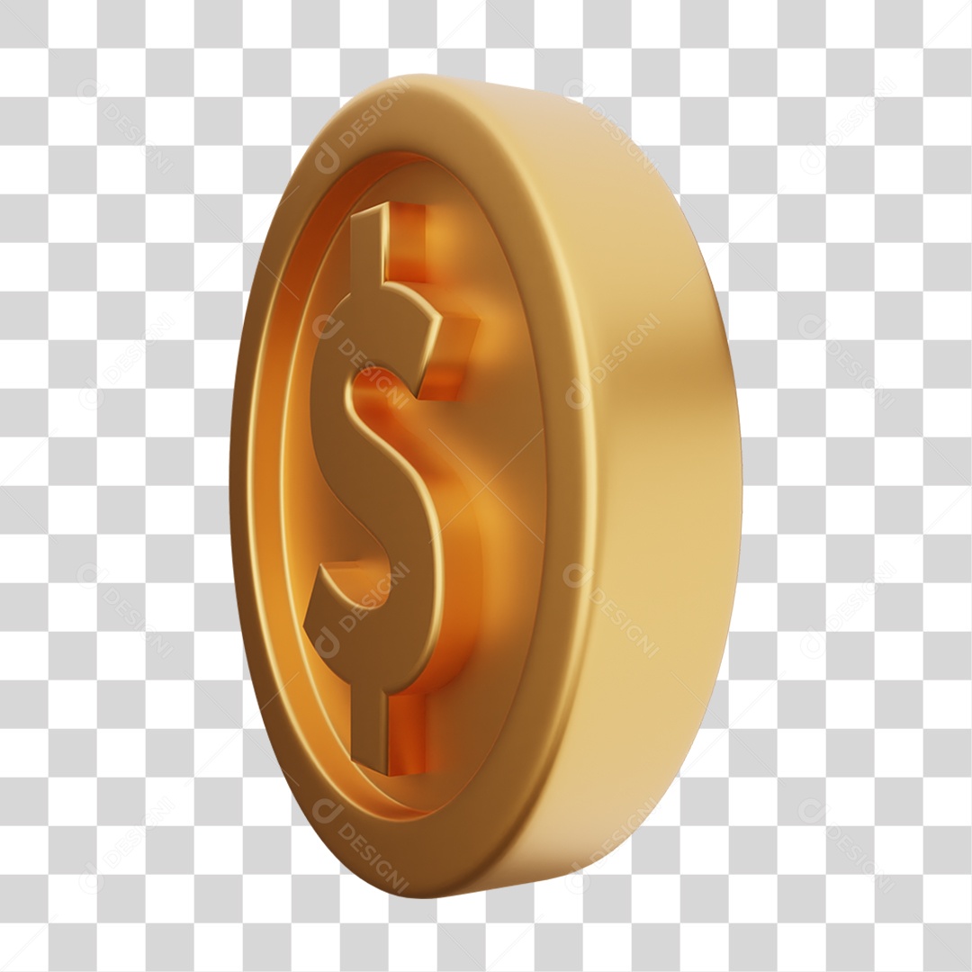 Moeda de Ouro Coin Dinheiro PNG Transparente