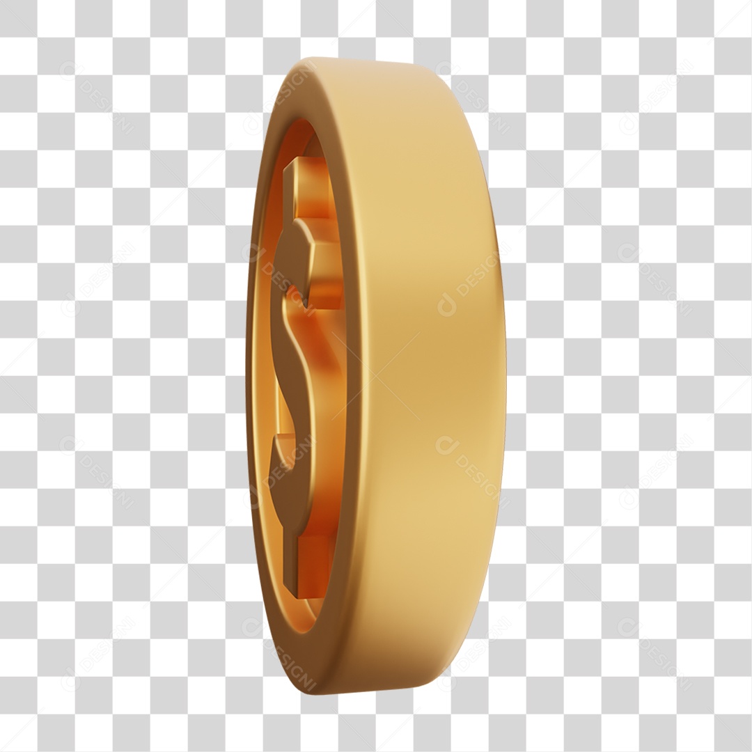 Moeda de Ouro Coin Dinheiro PNG Transparente