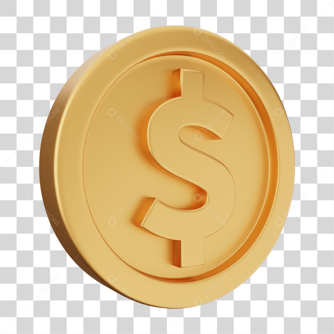Moeda de Ouro Coin Dinheiro PNG Transparente