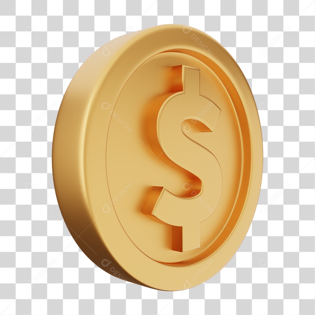 Moeda de Ouro Coin Dinheiro PNG Transparente