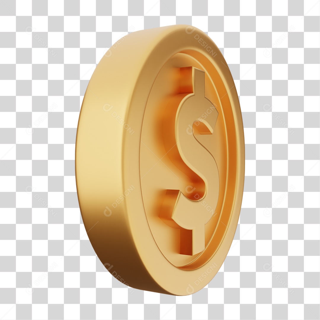 Moeda de Ouro Coin Dinheiro PNG Transparente