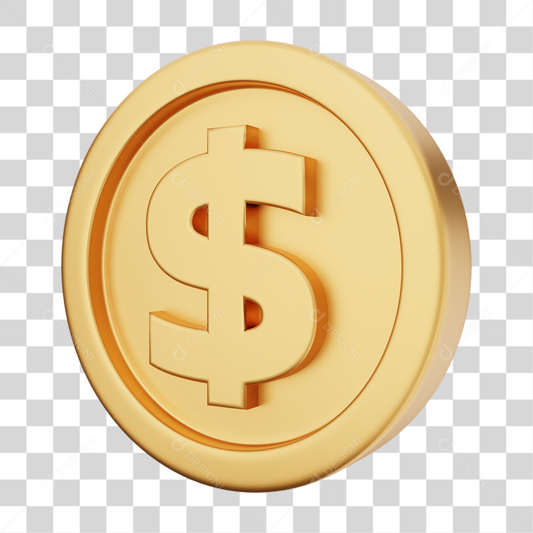Moeda de Ouro Coin Dinheiro PNG Transparente