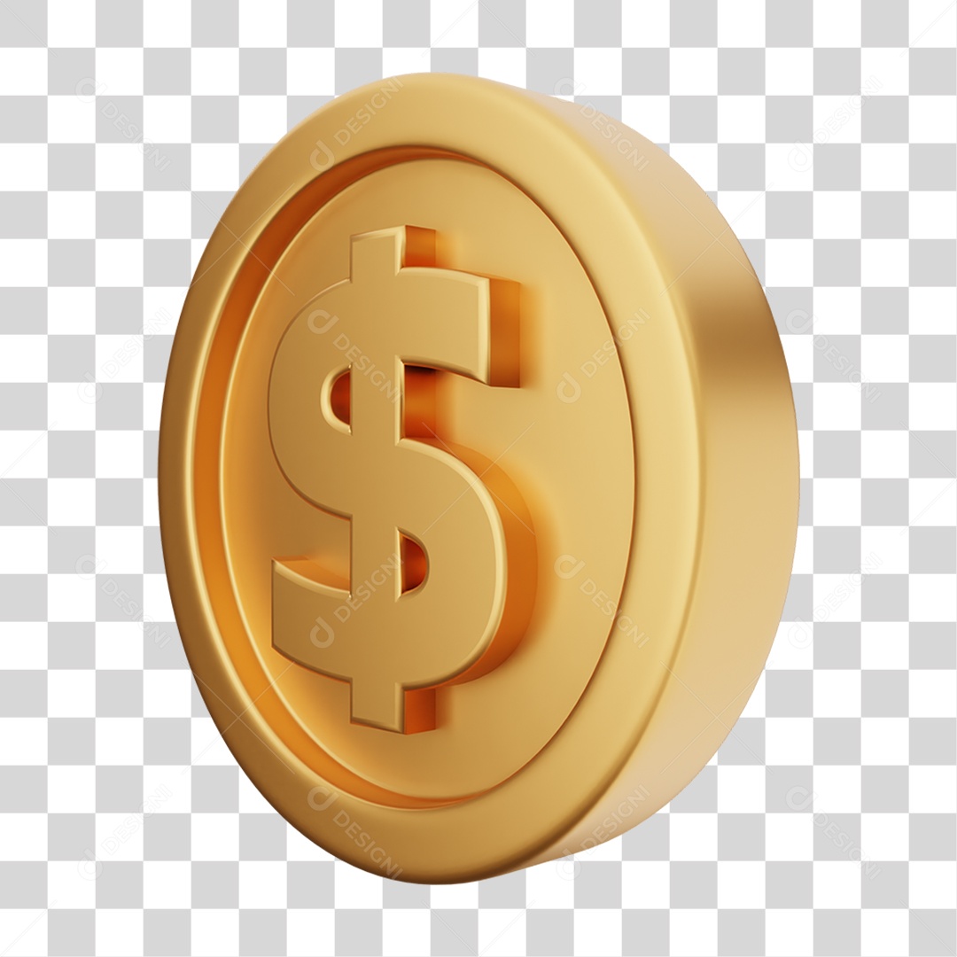 Moeda de Ouro Coin Dinheiro PNG Transparente