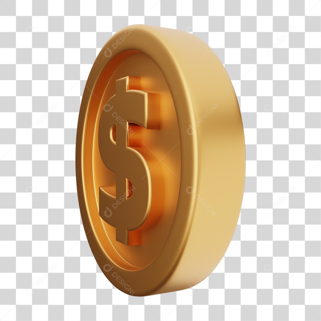 Moeda de Ouro Coin Dinheiro PNG Transparente